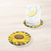 明るい黄色のひまわり コースター (側面)
