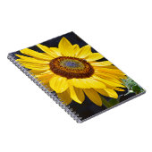 明るい黄色のひまわり ノートブック (右側)
