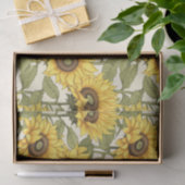 明るい黄色のひまわり 薄葉紙 (ギフト)