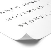 明るい黄色のオレンジ色のフローラ赤ちゃんシャワーへようこそ ポスター (角)