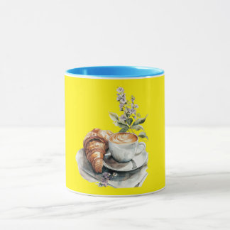 明るい黄色のコーヒーマグ マグカップ
