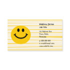 明るい黄色のストライブ柄の顔