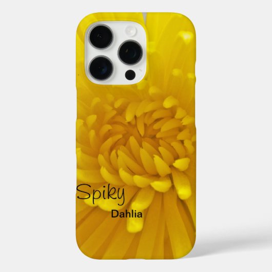 明るい黄色のスパイシーダリアのクローズアップ写真 Case-Mate iPhoneケース (裏面)