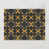 明るい黄色のタクシーのタクシーのパターン ポストカード (正面)