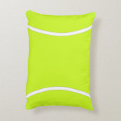 明るい黄色のテニスボールアクセントピロー アクセントクッション (裏面(縦))