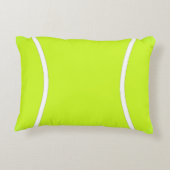 明るい黄色のテニスボールアクセントピロー アクセントクッション (裏面)