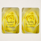 明るい黄色のバラの花が好きよ感謝していりラベル (正面&裏面)