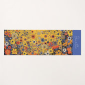 明るい黄色のフローラ ヨガマット (正面(横))