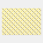 明るい黄色のラッピング紙シート ラッピングペーパーシート (正面3)