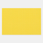 明るい黄色のラッピング紙シート ラッピングペーパーシート (正面2)
