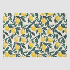 明るい黄色のレモンスパイラパターン(の模様が)あるルノート 薄葉紙