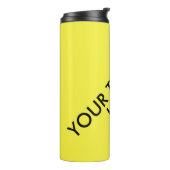明るい黄色のロミニマルゴのタグライン会社スワッグ タンブラー (回転左)