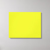 明るい黄色の四角で明確な白い枠 キャンバスプリント (正面)