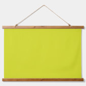 明るい黄色の四角で明確な白い枠 吊り下げ型タペストリー (正面2)