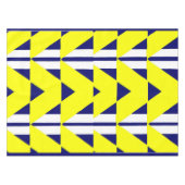 明るい黄色の抽象化 テーブルクロス (正面(横))