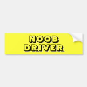 明るい黄色の新品 – NOOB – ドライババンパーステッカー バンパーステッカー