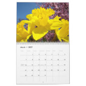 明るい黄色の水仙の花カレンダー カレンダー (3月 2027)