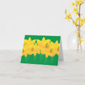 明るい黄色の水仙 カード (黄色い花)