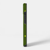 明るい黄色の水玉模様 iPhoneケース (左側面)