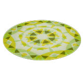 明るい黄色の緑の夏の星ドーパミンデコル カッティングボード (角)