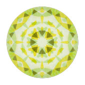 明るい黄色の緑の夏の星ドーパミンデコル カッティングボード (正面)