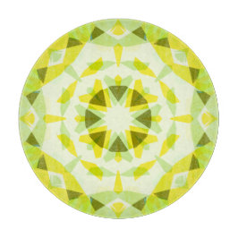 明るい黄色の緑の夏の星ドーパミンデコル カッティングボード