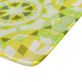 明るい黄色の緑の夏の星ドーパミンデコル カッティングボード (角)