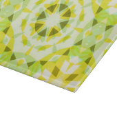 明るい黄色の緑の夏の星ドーパミンデコル カッティングボード (角)