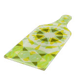 明るい黄色の緑の夏の星ドーパミンデコル カッティングボード (角)