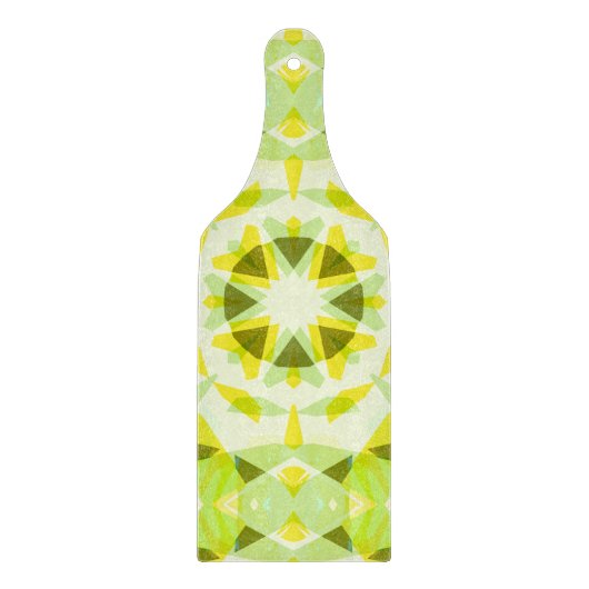 明るい黄色の緑の夏の星ドーパミンデコル カッティングボード (正面)