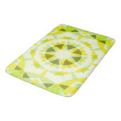 明るい黄色の緑の夏の星ドーパミンデコールアート バスマット (アングル)