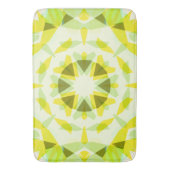 明るい黄色の緑の夏の星ドーパミンデコールアート バスマット (正面縦)