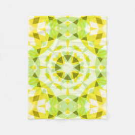 明るい黄色の緑の夏の星ドーパミンデコールアート フリースブランケット