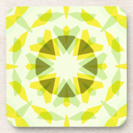 明るい黄色の緑の星ドーパミンデコールキッチアート コースター