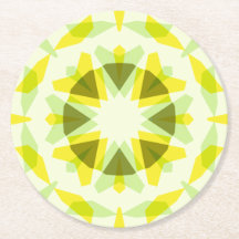 明るい黄色の緑の星ドーパミンデコールキッチアート