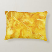 明るい黄色の羽 アクセントクッション (裏面)