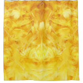 明るい黄色の羽 シャワーカーテン (正面)