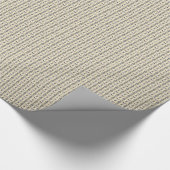 明るい黄色の背景に愛らしいフクロパターン ラッピングペーパー (角)