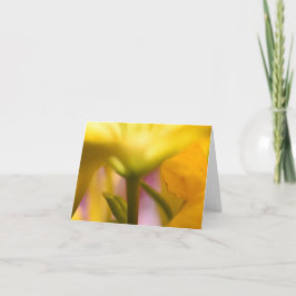 明るい黄色の花のサンキューカード サンキューカード