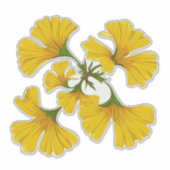 明るい黄色の花の房 シール (正面)