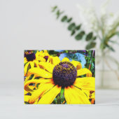 明るい黄色の花：フォンカル，ポルトガル ポストカード (スタンド正面)