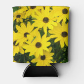 明るい黄色の花 缶クーラー (正面)