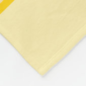 明るい黄色の赤い太陽顔キッズパターン フリースブランケット (角)