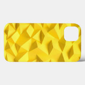 明るい黄色のiPhoneケース 抽象的で保護力抜群 Case-Mate iPhoneケース (裏面 (横))