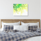 明るい黄色ミモサ水彩花絵を描の花 キャンバスプリント (インサイチュ (寝室))