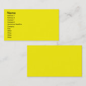 明るい黄色 名刺 (正面/裏面)
