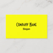 明るい黄色 名刺 (正面)