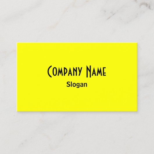 明るい黄色 名刺 (正面)