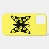 明るい黒と黄色の蝶 Case-Mate iPhoneケース (裏面 (横))