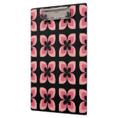 明るい2トーンのピンクの花模様 クリップボード (左)